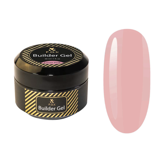 F.O.X Builder Gel (thick viscosity Hard Gel) Cover Pink, 30 ml builder gel F.O.X
