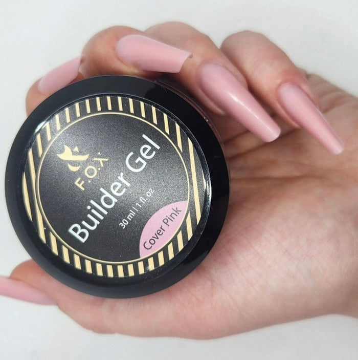 F.O.X Builder Gel (thick viscosity Hard Gel) Cover Pink, 50 ml builder gel F.O.X