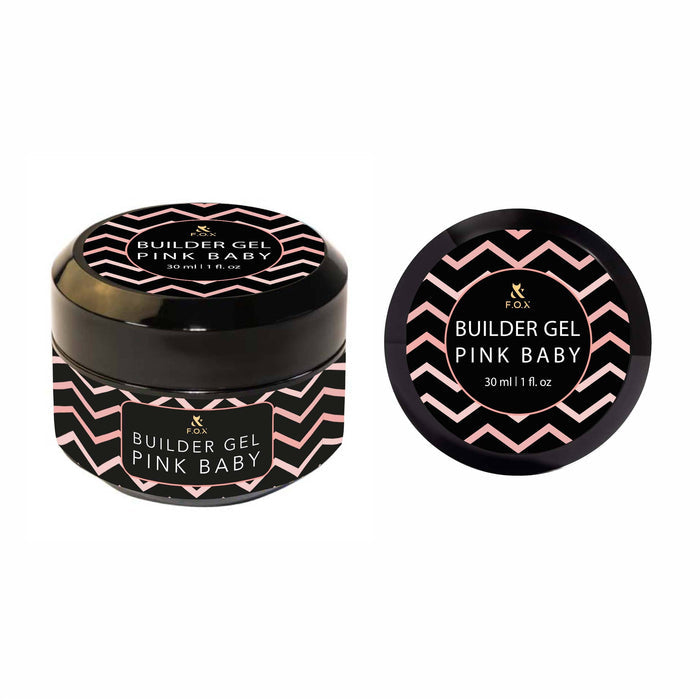 F.O.X Builder Gel (thick viscosity One-Phase Gel) Pink Baby, 30 ml builder gel F.O.X