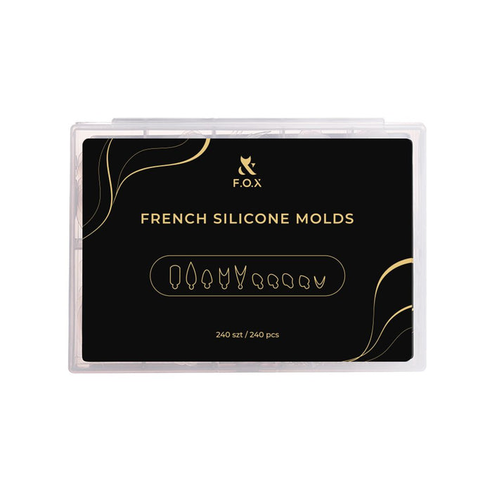 F.O.X French silicone molds (240 pcs) Nail Forms F.O.X