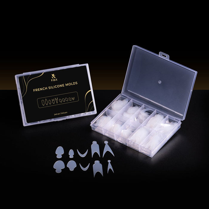 F.O.X French silicone molds (240 pcs) Nail Forms F.O.X