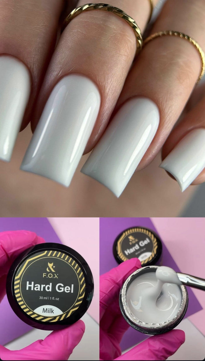 CLEARANCE: F.O.X Hard Gel Cover Milk, 15 ml builder gel F.O.X