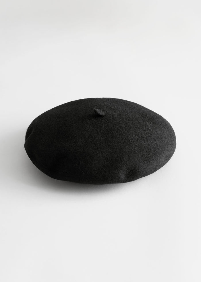 & Other Stories - Gaillac Beret - Black -