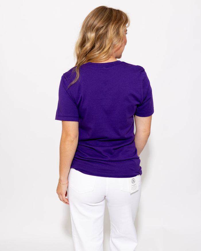 Game Day Dots Tee in Purple