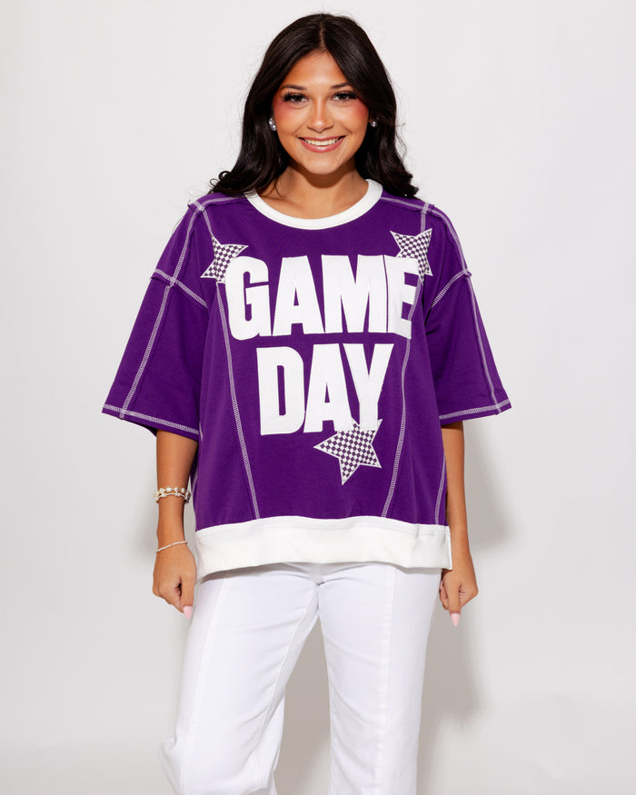 Game Day Star Patch Sweatshirt