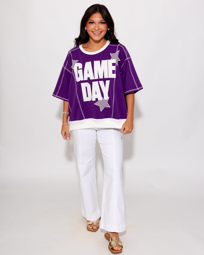 Game Day Star Patch Sweatshirt