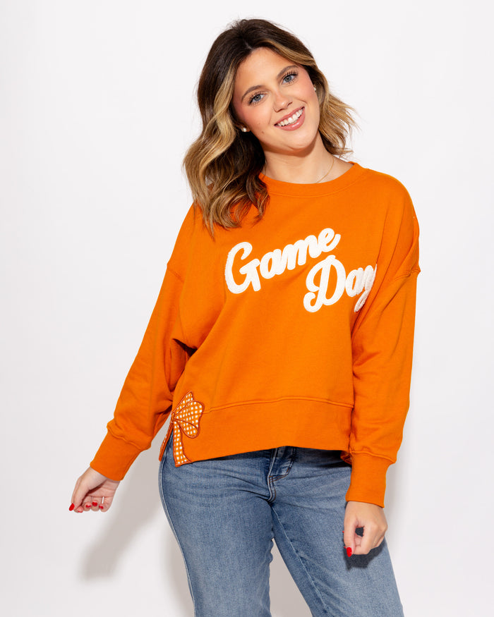 Game Day Sweatshirt in Burnt Orange