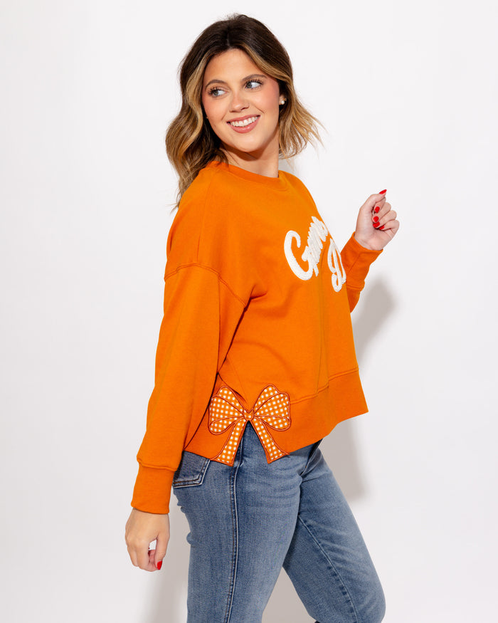 Game Day Sweatshirt in Burnt Orange