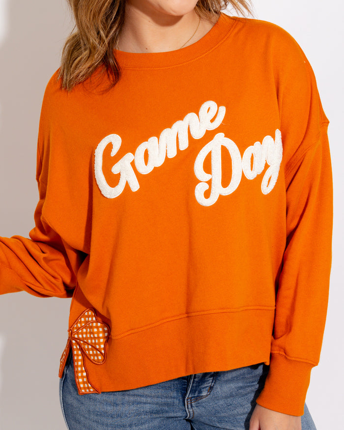 Game Day Sweatshirt in Burnt Orange