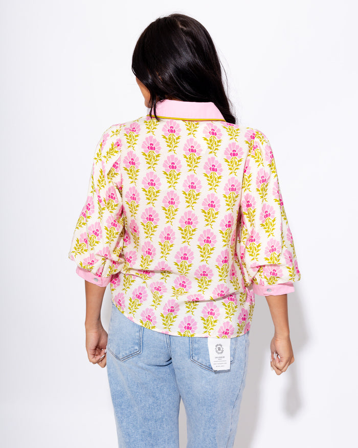 Garden Bloom Puff Sleeve Top