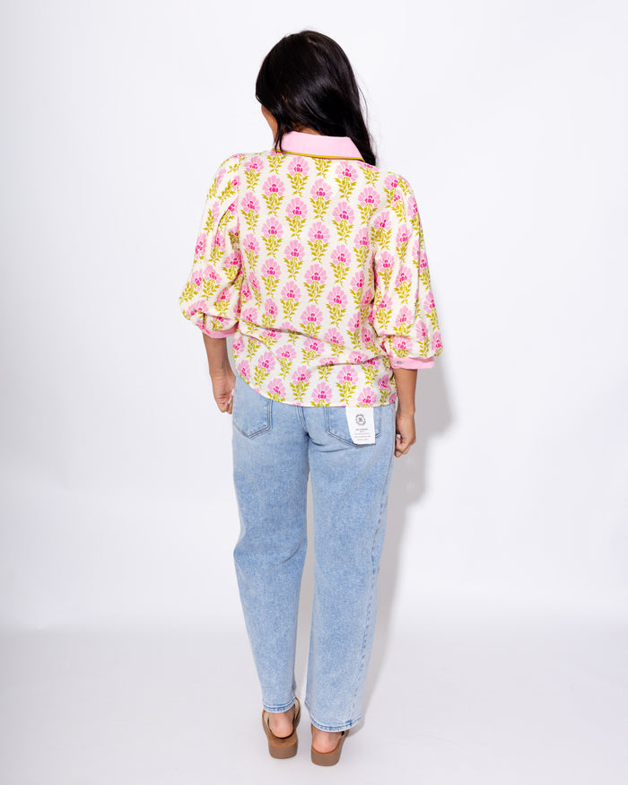 Garden Bloom Puff Sleeve Top