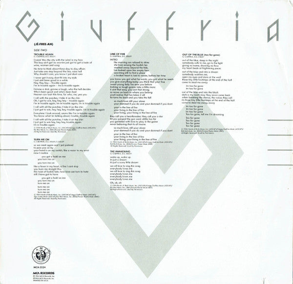Giuffria - Giuffria (LP) [US] 1st