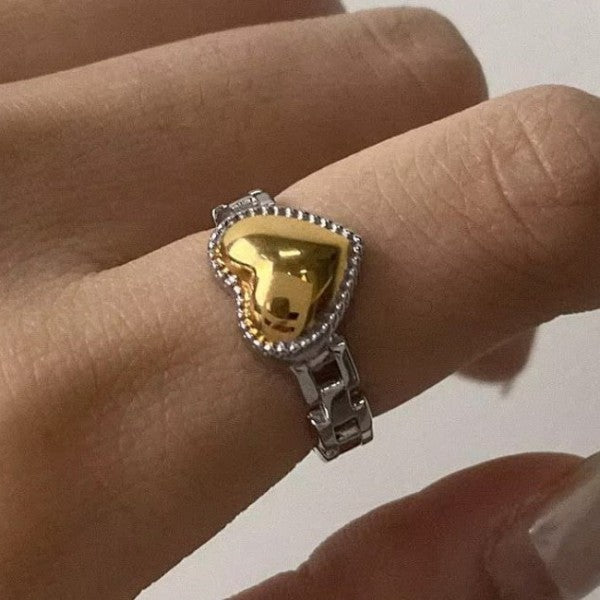 Golden Heart Ring