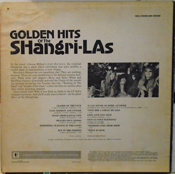 Golden Hits Of The Shangri-Las (1966 MONO Comp)