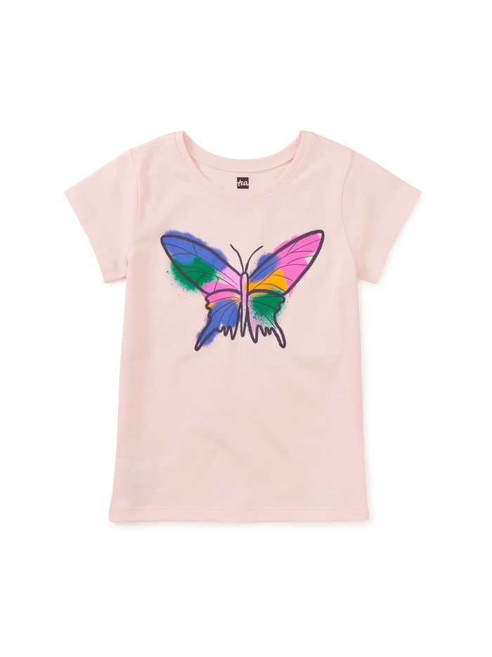 Grafitti Butterfly Graphic Tee