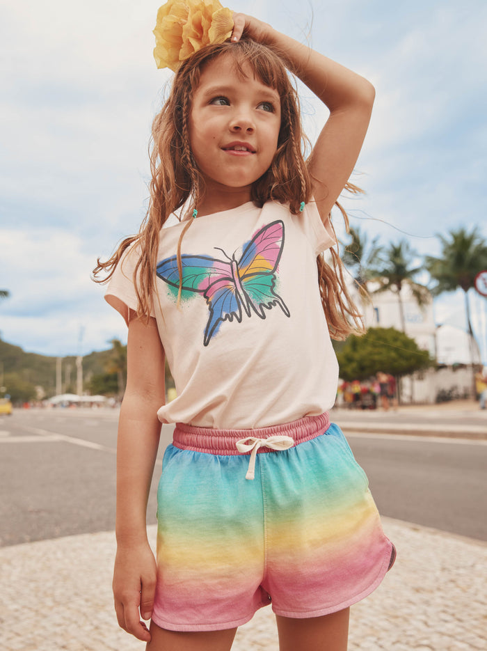 Grafitti Butterfly Graphic Tee