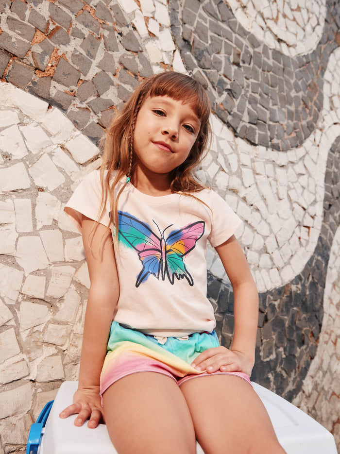 Grafitti Butterfly Graphic Tee
