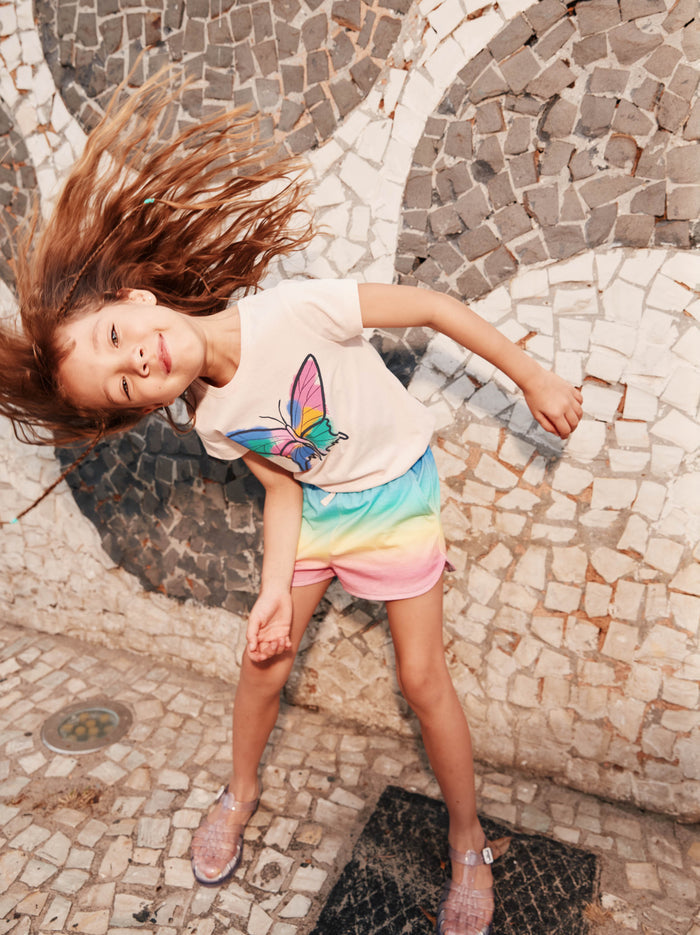 Grafitti Butterfly Graphic Tee