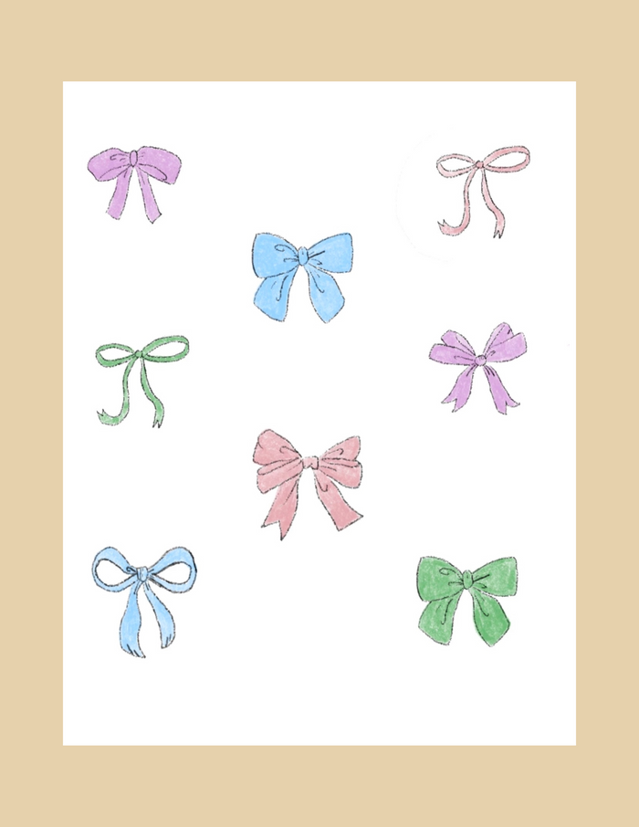 Nice Paper - Greeting Card - Bows -