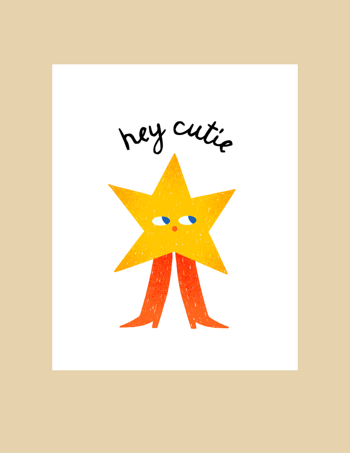 Nice Paper - Greeting Card - Hey Cutie -