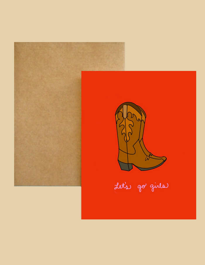 Nice Paper - Greeting Card - Let's Go Girls -