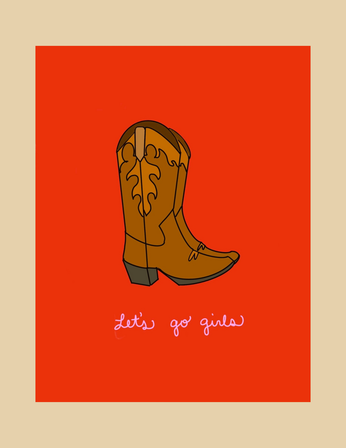 Nice Paper - Greeting Card - Let's Go Girls -