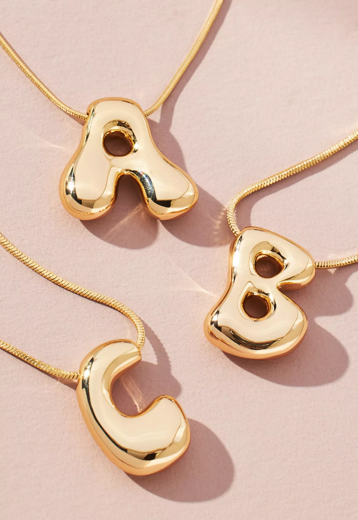 Groovy Vibes Initial Necklace