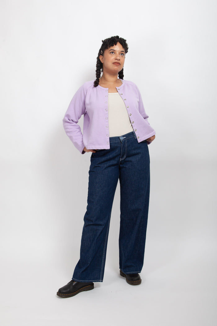 Gravel & Gold - Halls Cardigan - Verbena -