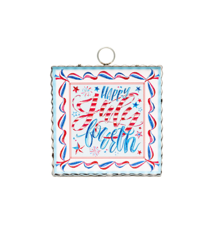 "Happy July Fourth" Charm