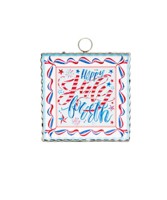 "Happy July Fourth" Charm
