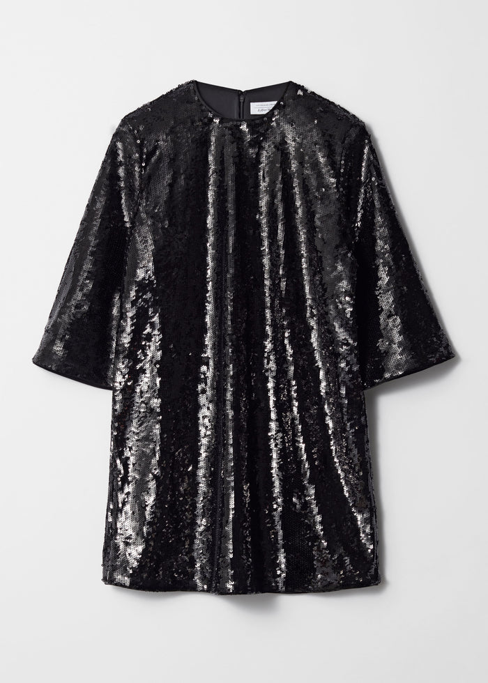& Other Stories - Harrison Sequin Dress - Black -