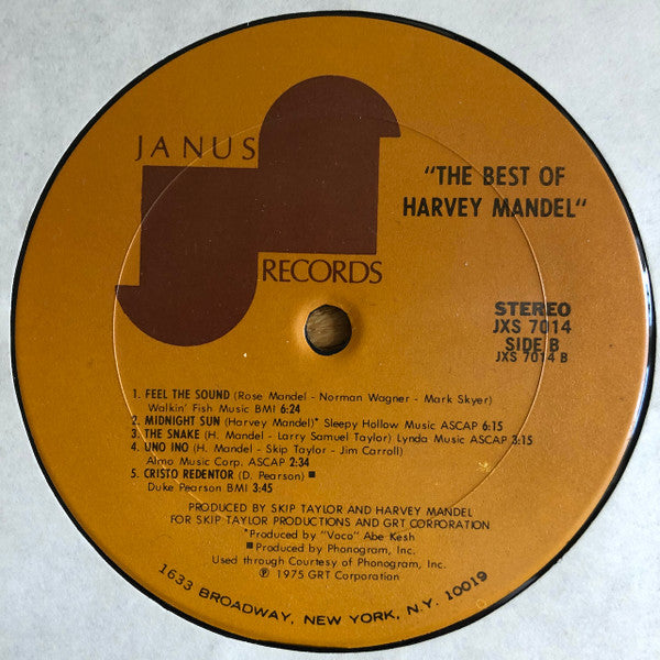 Harvey Mandel - The Best Of Harvey Mandel (LP) [US] 1st (Very Good Plus (VG+))
