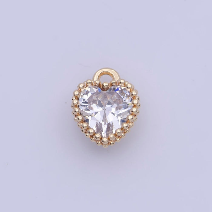 Heart Birthstone Charm