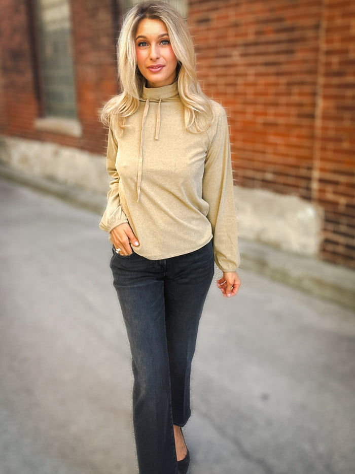 Hello Nite Falling For You Turtleneck Sweater