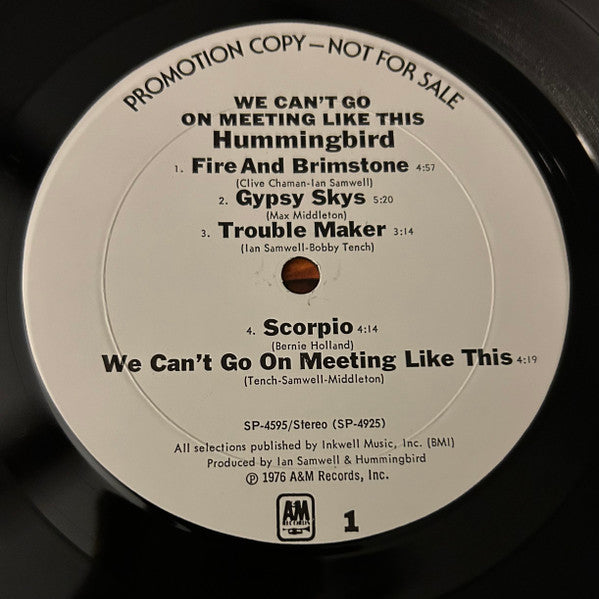 Hummingbird - We Can't Go On Meeting Like This (LP) [US] 1st