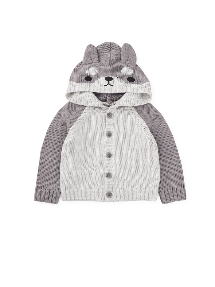 Husky Ears Baby Cardigan