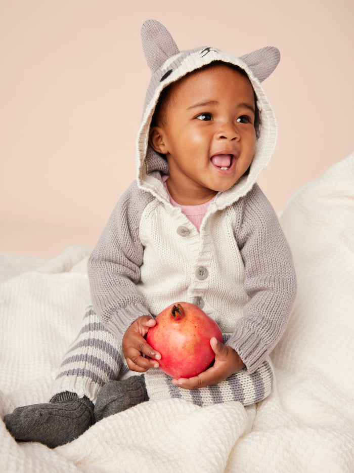 Husky Ears Baby Cardigan