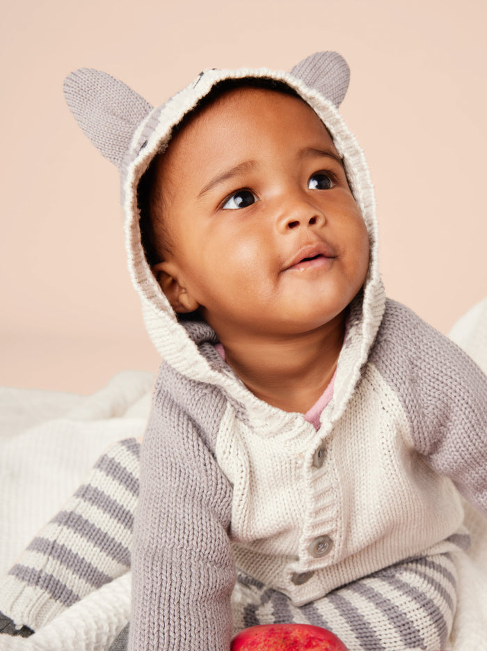 Husky Ears Baby Cardigan