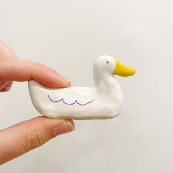 IK Ceramic Ducks - White/Blue