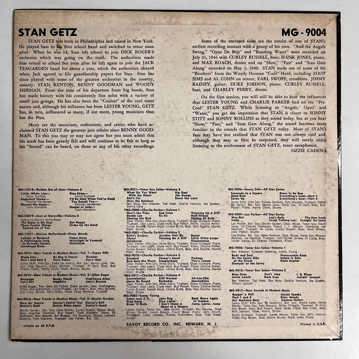 Stan Getz (1951 10")