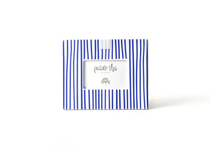 Indigo Skinny Stripe Mini Rectangle Frame