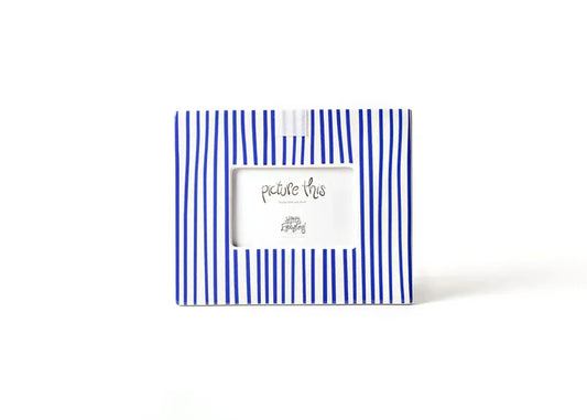 Indigo Skinny Stripe Mini Rectangle Frame