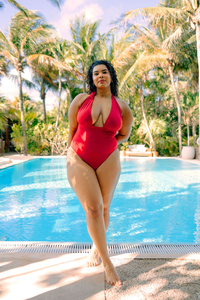 Nomads Swimwear - Isle One Piece - Iguana/Merlot -