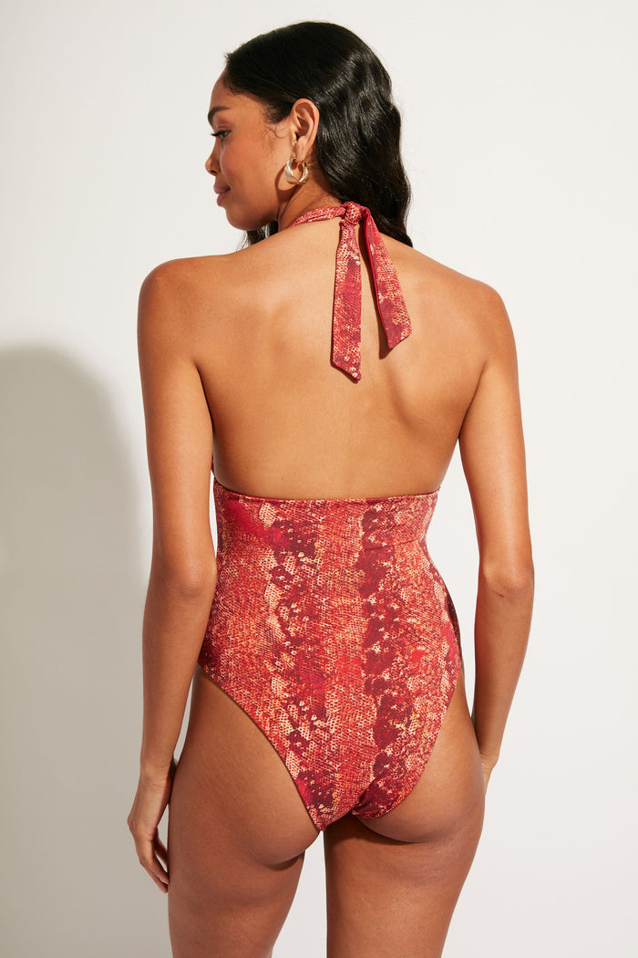 Nomads Swimwear - Isle One Piece - Iguana/Merlot -