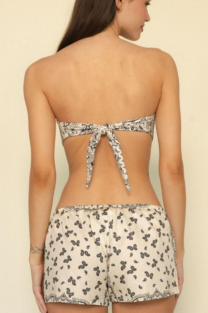 Montce - Ivy Bandana Tori Ties Bandeau Bikini Top -