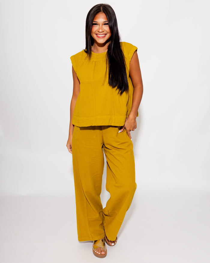 Ivy Jane | Barrel Pant in Ochre
