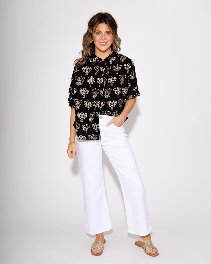 Ivy Jane | Block Print Poncho Top