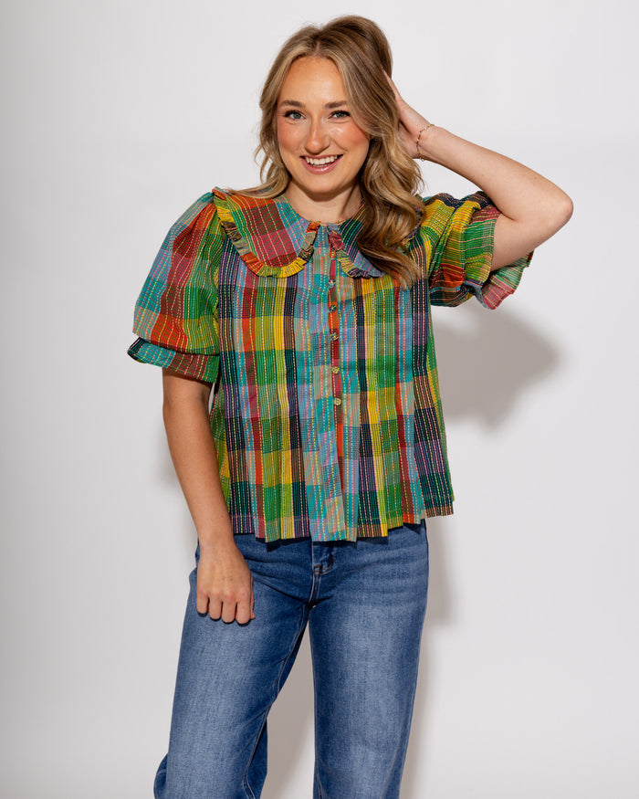 Ivy Jane | Blocks of Plaid Top