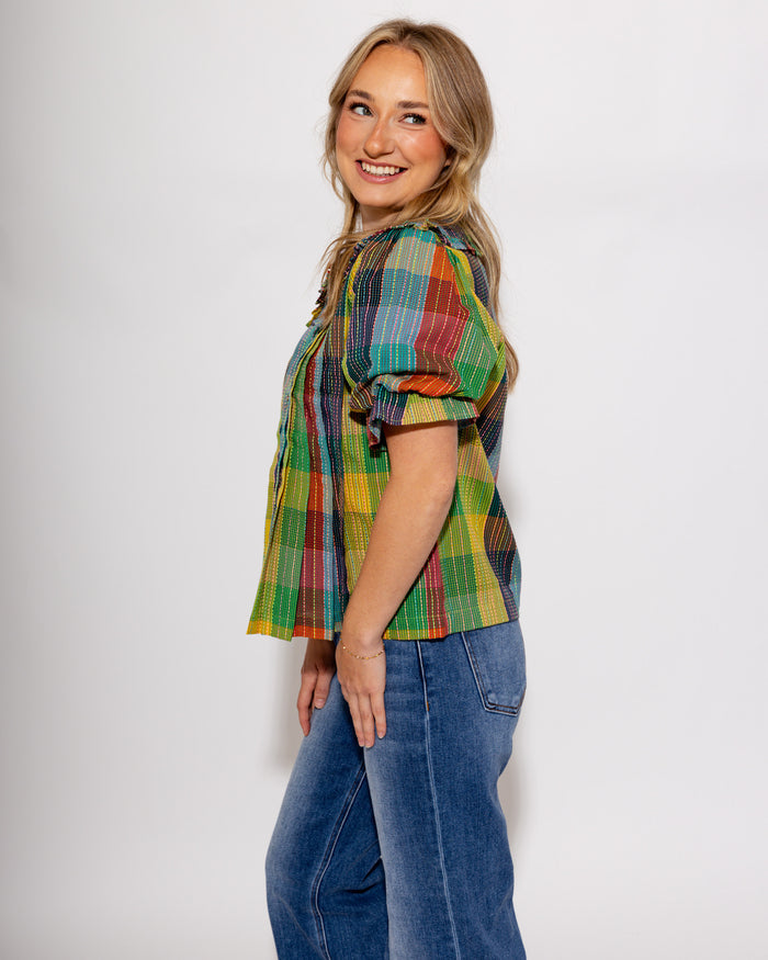 Ivy Jane | Blocks of Plaid Top