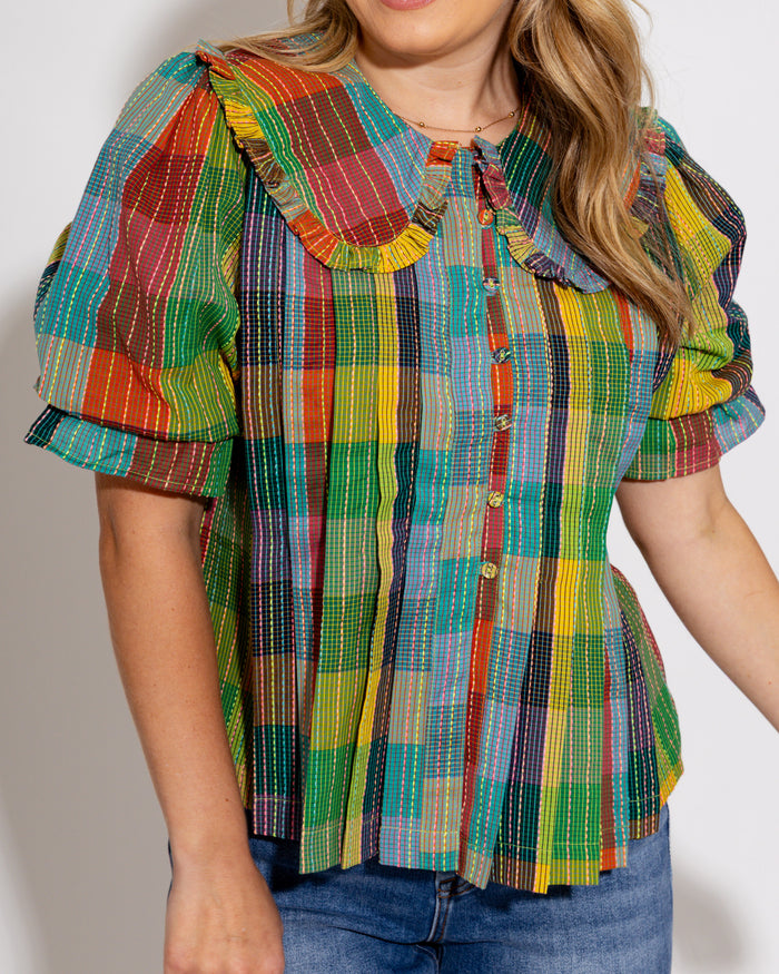 Ivy Jane | Blocks of Plaid Top
